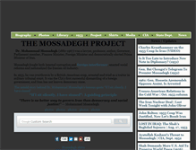 Tablet Screenshot of mohammadmossadegh.com